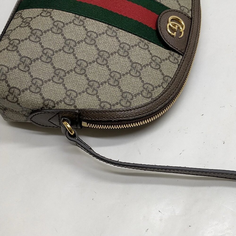 Authentic Gucci Sherry Line Brown PVC Shoulder Bag mn801-030326 - Picture 6 of 16